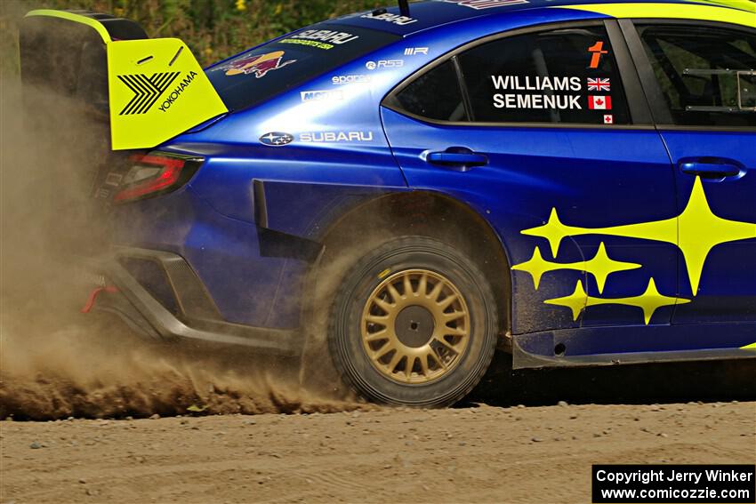 Brandon Semenuk / Keaton Williams Subaru WRX ARA25 on SS3, Refuge I.