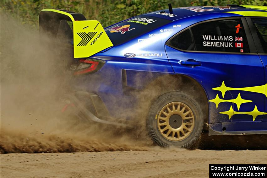 Brandon Semenuk / Keaton Williams Subaru WRX ARA25 on SS3, Refuge I.