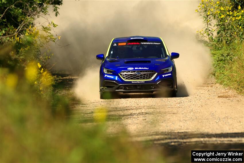 Travis Pastrana / Rhianon Gelsomino Subaru WRX ARA25L on SS3, Refuge I.