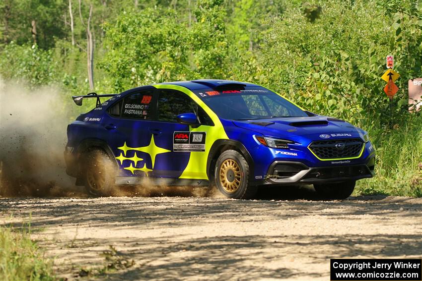 Travis Pastrana / Rhianon Gelsomino Subaru WRX ARA25L on SS3, Refuge I.