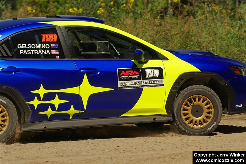 Travis Pastrana / Rhianon Gelsomino Subaru WRX ARA25L on SS3, Refuge I.