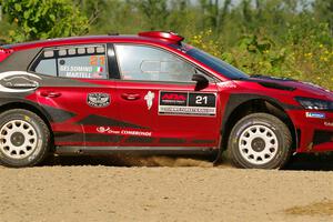 Conner Martell / Alex Gelsomino Skoda Fabia RS Rally2 on SS3, Refuge I.