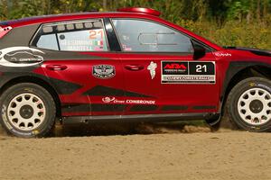 Conner Martell / Alex Gelsomino Skoda Fabia RS Rally2 on SS3, Refuge I.