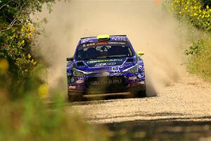 Patrick Gruszka / John Hall Hyundai i20 R5 on SS3, Refuge I.