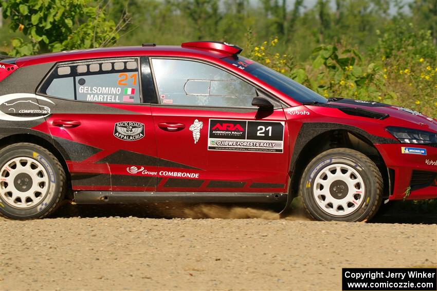 Conner Martell / Alex Gelsomino Skoda Fabia RS Rally2 on SS3, Refuge I.