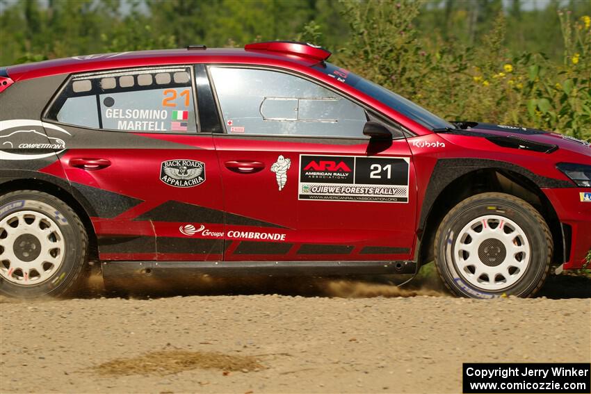 Conner Martell / Alex Gelsomino Skoda Fabia RS Rally2 on SS3, Refuge I.