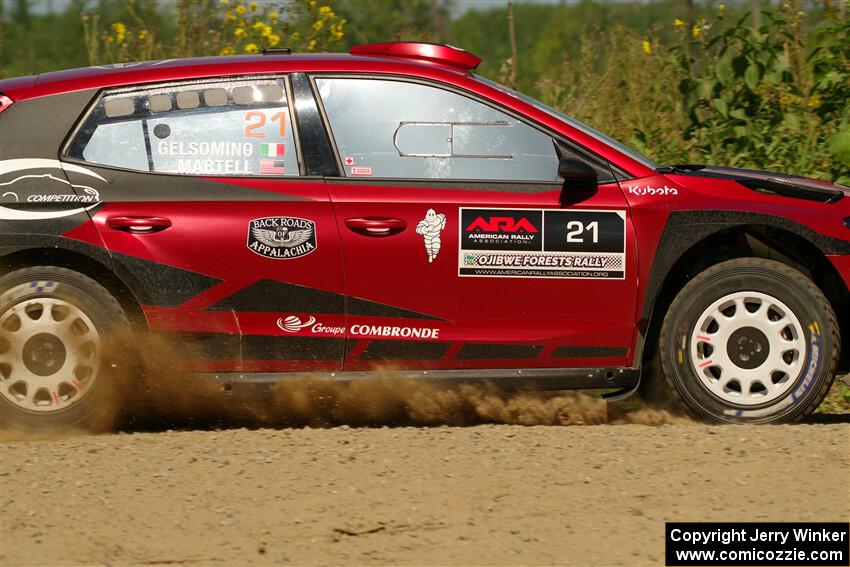 Conner Martell / Alex Gelsomino Skoda Fabia RS Rally2 on SS3, Refuge I.