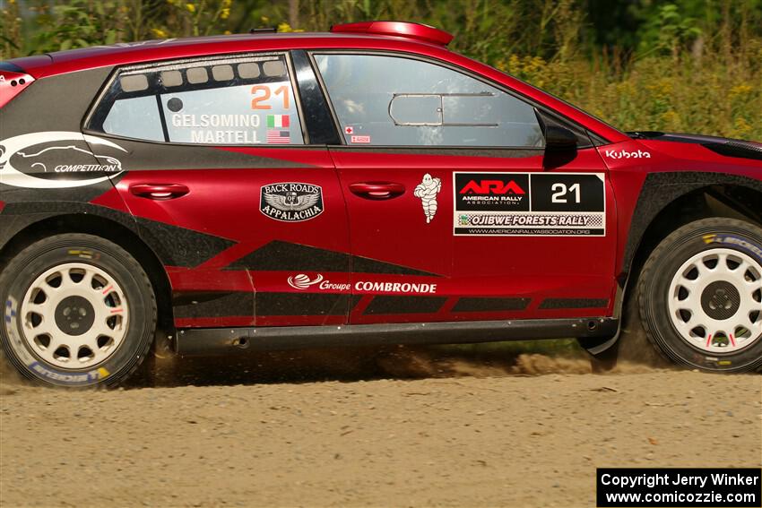 Conner Martell / Alex Gelsomino Skoda Fabia RS Rally2 on SS3, Refuge I.