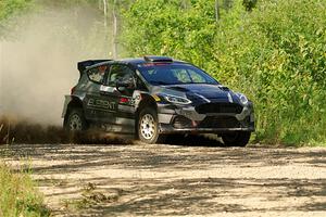 Javier Olivares / K.J. Miller Ford Fiesta Rally2 on SS3, Refuge I.