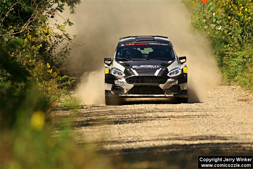 Javier Olivares / K.J. Miller Ford Fiesta Rally2 on SS3, Refuge I.