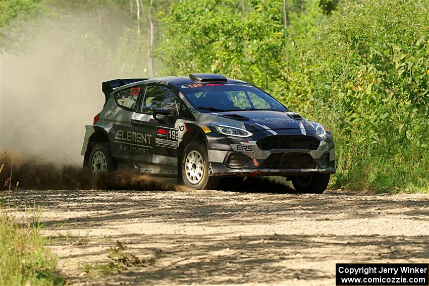 Javier Olivares / K.J. Miller Ford Fiesta Rally2 on SS3, Refuge I.