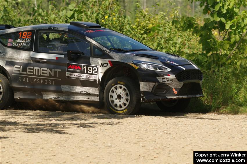 Javier Olivares / K.J. Miller Ford Fiesta Rally2 on SS3, Refuge I.