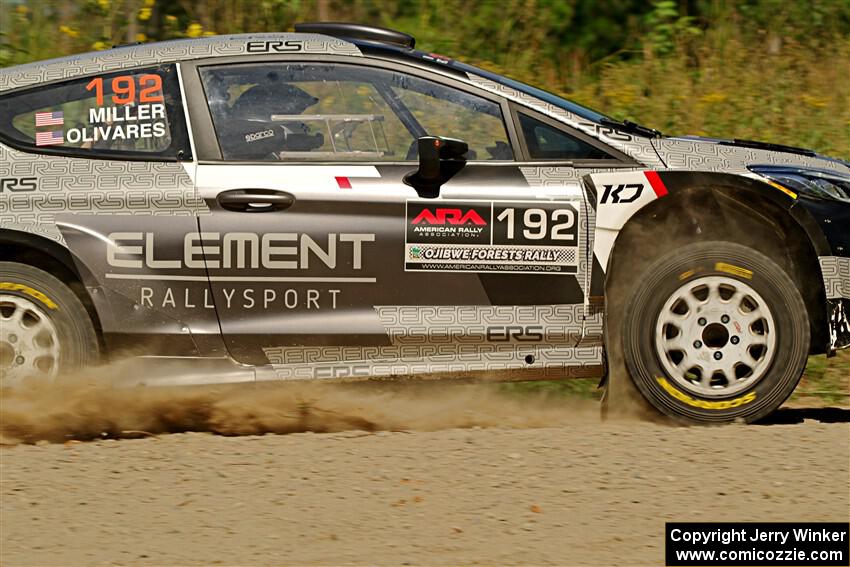 Javier Olivares / K.J. Miller Ford Fiesta Rally2 on SS3, Refuge I.