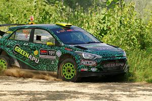 Alastair Scully / Stefan Trajkov Hyundai i20 R5 on SS3, Refuge I.