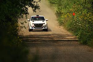 Sean Donnelly / Zach Pfeil Peugeot 208 Rally4 on SS3, Refuge I.