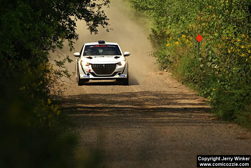 Sean Donnelly / Zach Pfeil Peugeot 208 Rally4 on SS3, Refuge I.