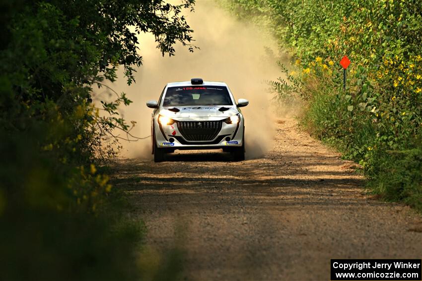 Sean Donnelly / Zach Pfeil Peugeot 208 Rally4 on SS3, Refuge I.