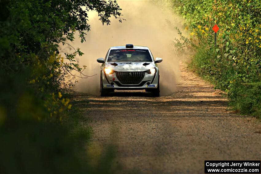 Sean Donnelly / Zach Pfeil Peugeot 208 Rally4 on SS3, Refuge I.