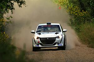 Sean Donnelly / Zach Pfeil Peugeot 208 Rally4 on SS3, Refuge I.