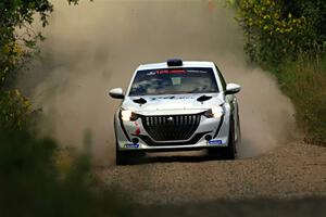 Sean Donnelly / Zach Pfeil Peugeot 208 Rally4 on SS3, Refuge I.