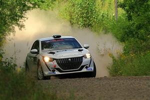 Sean Donnelly / Zach Pfeil Peugeot 208 Rally4 on SS3, Refuge I.