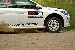 Sean Donnelly / Zach Pfeil Peugeot 208 Rally4 on SS3, Refuge I.