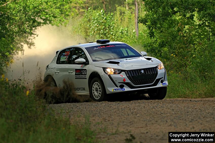 Sean Donnelly / Zach Pfeil Peugeot 208 Rally4 on SS3, Refuge I.
