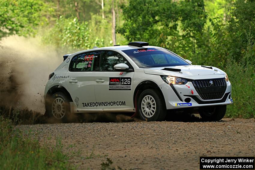 Sean Donnelly / Zach Pfeil Peugeot 208 Rally4 on SS3, Refuge I.
