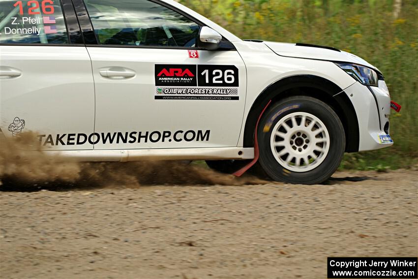 Sean Donnelly / Zach Pfeil Peugeot 208 Rally4 on SS3, Refuge I.