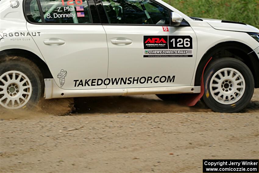 Sean Donnelly / Zach Pfeil Peugeot 208 Rally4 on SS3, Refuge I.
