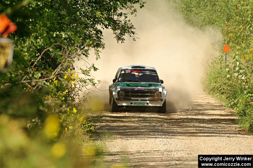 Seamus Burke / Gary McElhinney Ford Escort Mk II on SS3, Refuge I.