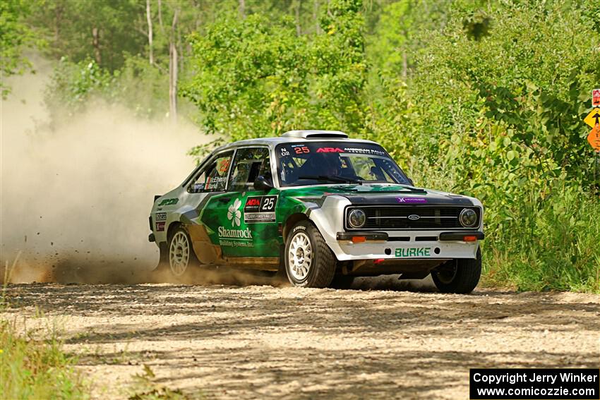 Seamus Burke / Gary McElhinney Ford Escort Mk II on SS3, Refuge I.