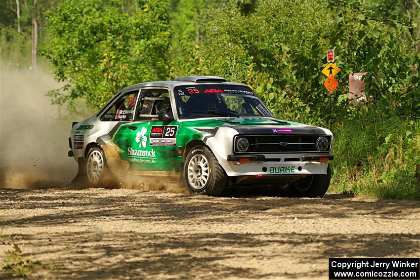 Seamus Burke / Gary McElhinney Ford Escort Mk II on SS3, Refuge I.