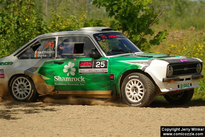 Seamus Burke / Gary McElhinney Ford Escort Mk II on SS3, Refuge I.