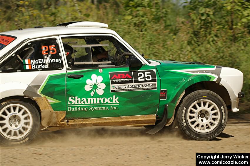 Seamus Burke / Gary McElhinney Ford Escort Mk II on SS3, Refuge I.