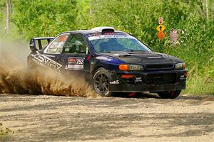 Dusty Peterke / Robert Judge Subaru Impreza on SS3, Refuge I.