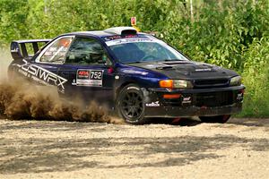 Dusty Peterke / Robert Judge Subaru Impreza on SS3, Refuge I.