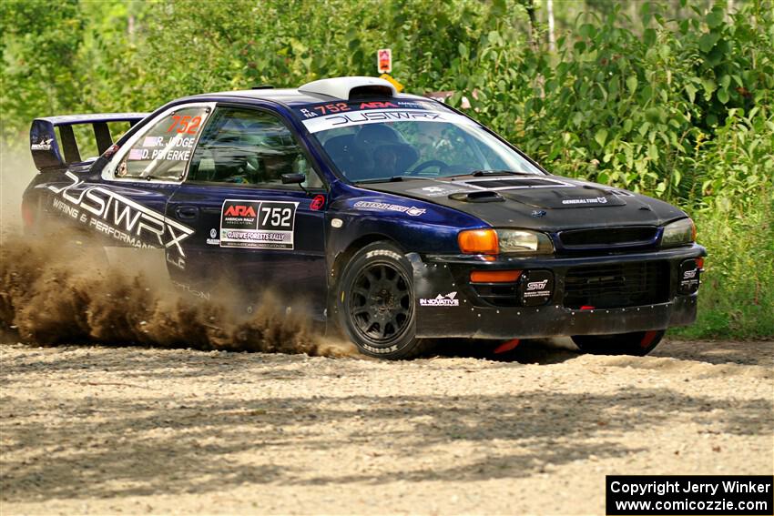 Dusty Peterke / Robert Judge Subaru Impreza on SS3, Refuge I.