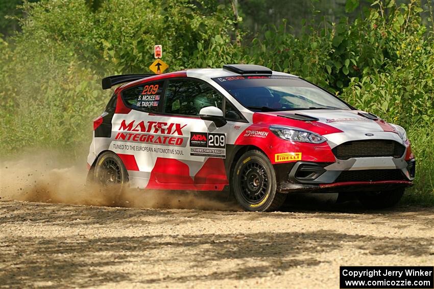 Madelyn Tabor / Sophia McKee Ford Fiesta Rally3 on SS3, Refuge I.