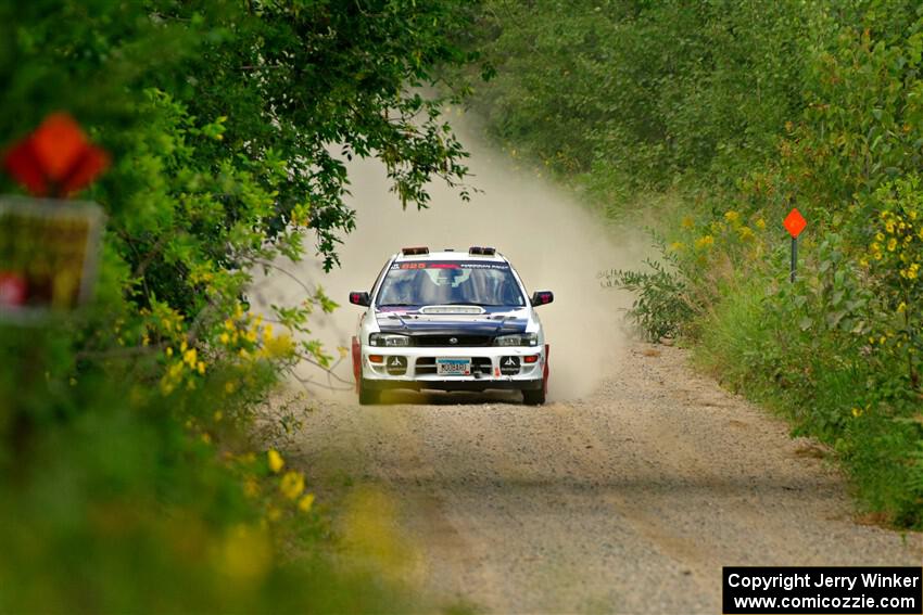Aidan Hicks / John Hicks Subaru Impreza Wagon on SS3, Refuge I.
