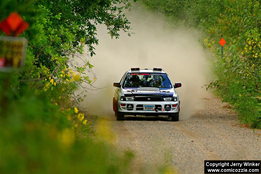 Aidan Hicks / John Hicks Subaru Impreza Wagon on SS3, Refuge I.