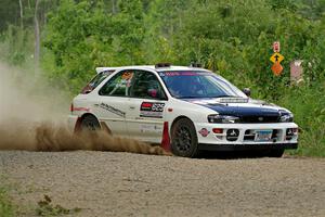 Aidan Hicks / John Hicks Subaru Impreza Wagon on SS3, Refuge I.