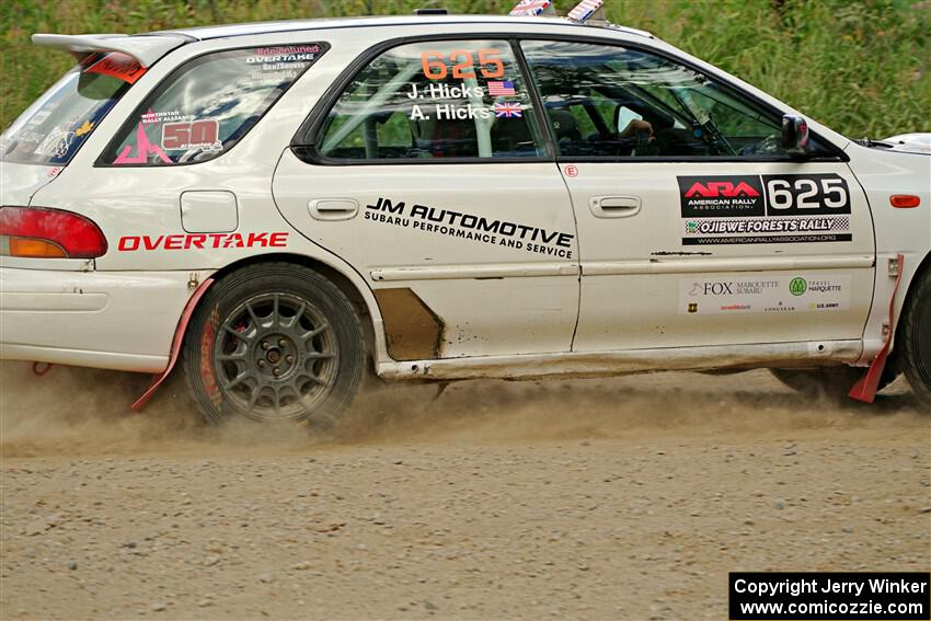 Aidan Hicks / John Hicks Subaru Impreza Wagon on SS3, Refuge I.