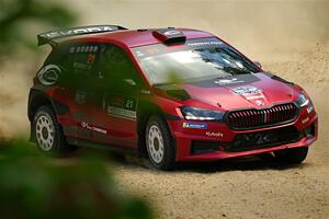 Conner Martell / Alex Gelsomino Skoda Fabia RS Rally2 on SS5, Steamboat I.