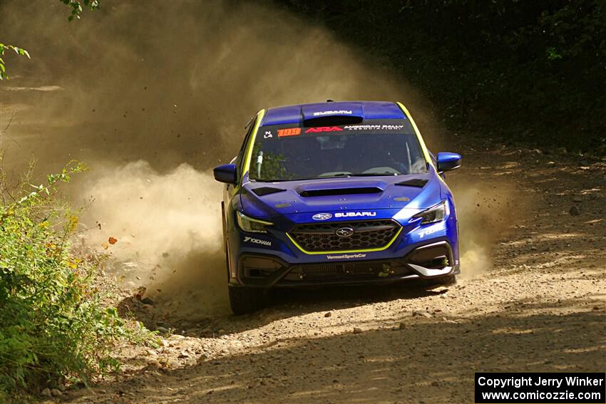 Travis Pastrana / Rhianon Gelsomino Subaru WRX ARA25L on SS5, Steamboat I.