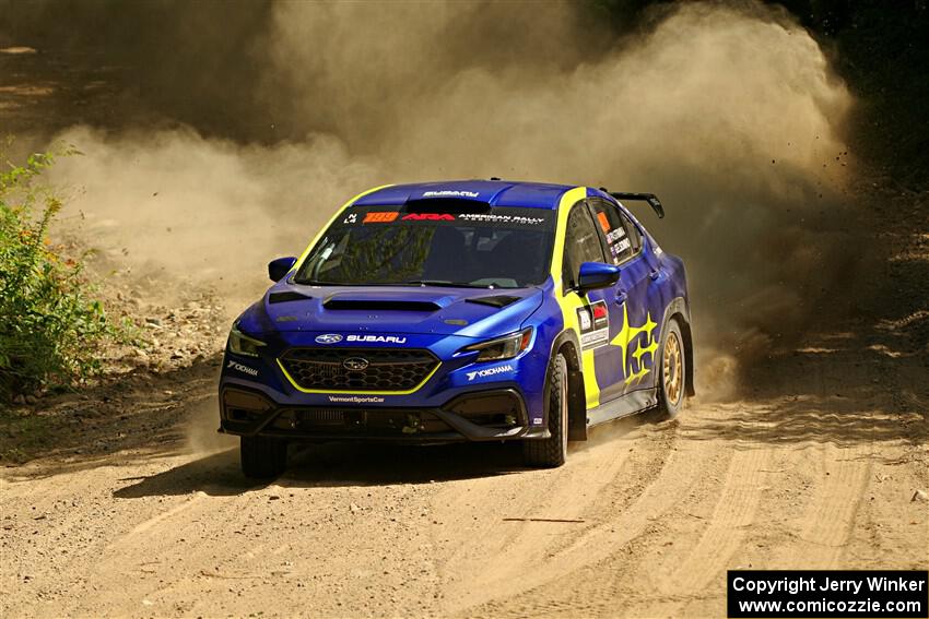 Travis Pastrana / Rhianon Gelsomino Subaru WRX ARA25L on SS5, Steamboat I.