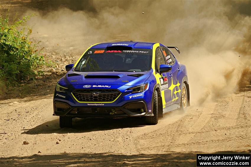 Travis Pastrana / Rhianon Gelsomino Subaru WRX ARA25L on SS5, Steamboat I.