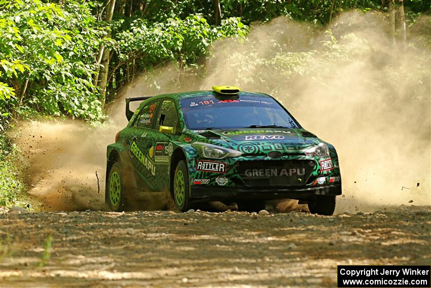 Alastair Scully / Stefan Trajkov Hyundai i20 R5 on SS5, Steamboat I.