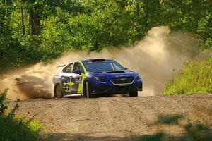 Travis Pastrana / Rhianon Gelsomino Subaru WRX ARA25L on SS7, Refuge II.