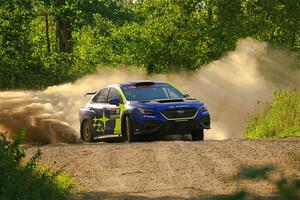 Travis Pastrana / Rhianon Gelsomino Subaru WRX ARA25L on SS7, Refuge II.